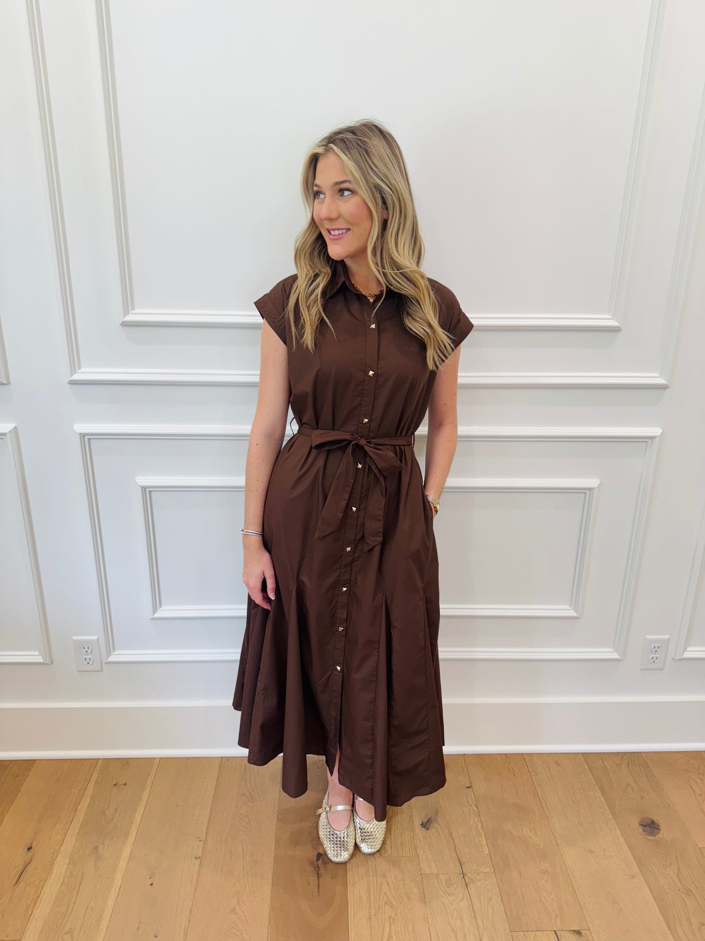 Zayne Dress - Brown
