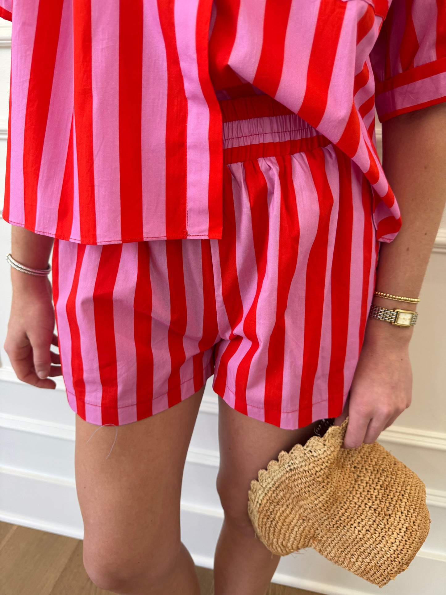 Candy Stripe Set - Red/Pink