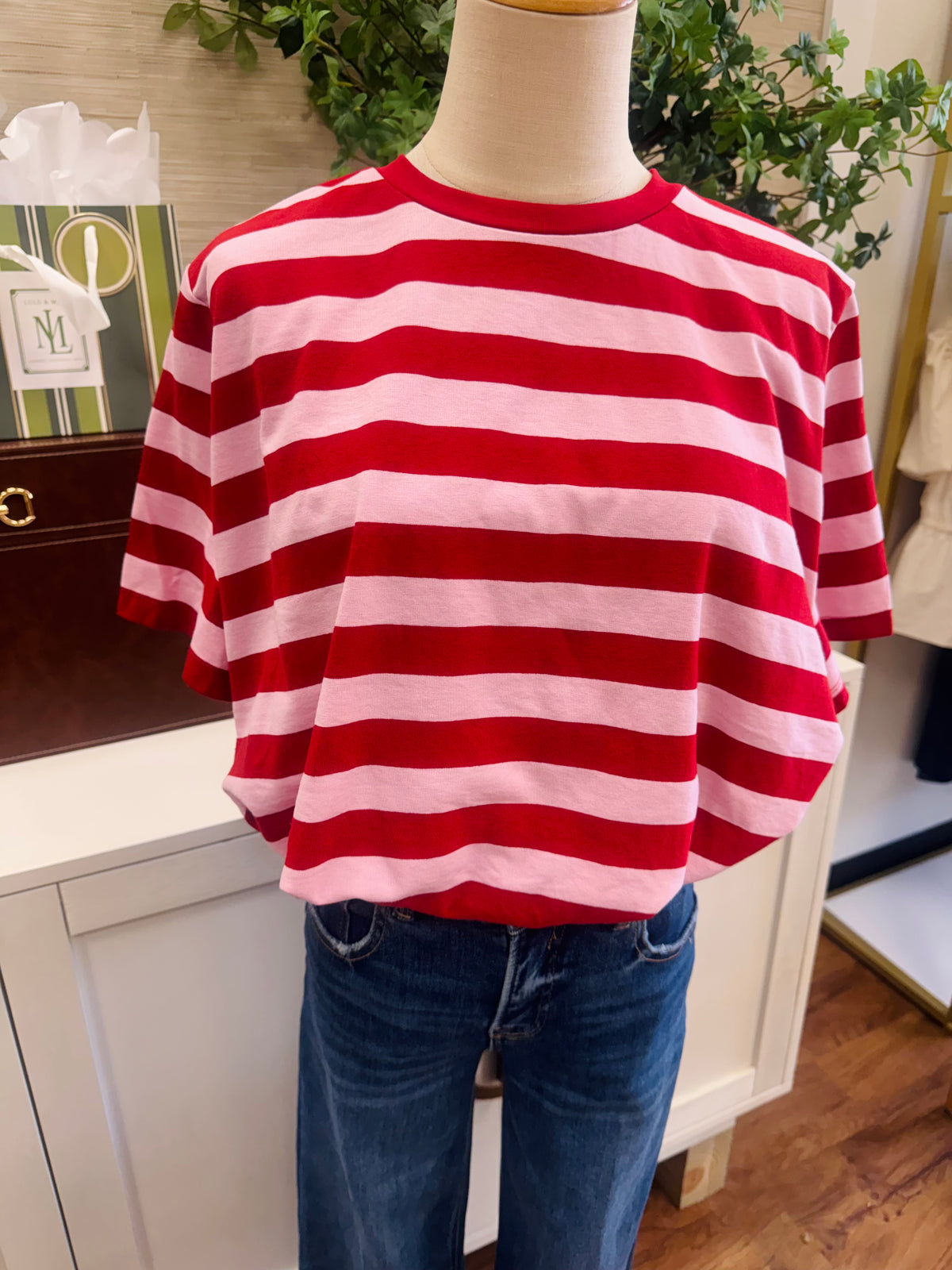 Sweet Escape Bubble Top - Red/Pink