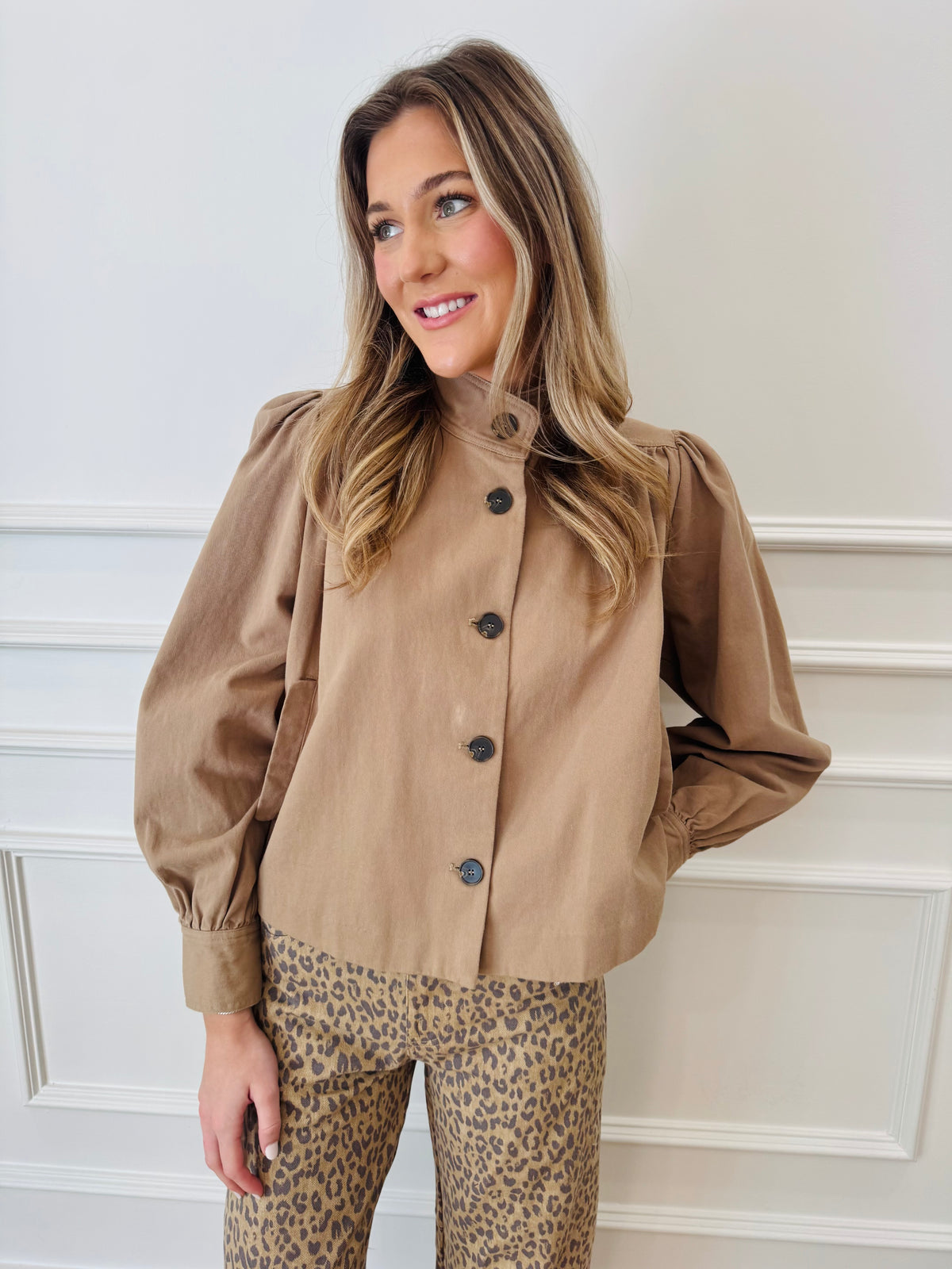 Harlow Jacket / Top - Tan