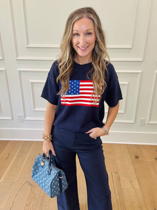 Old Glory Sweater - Navy