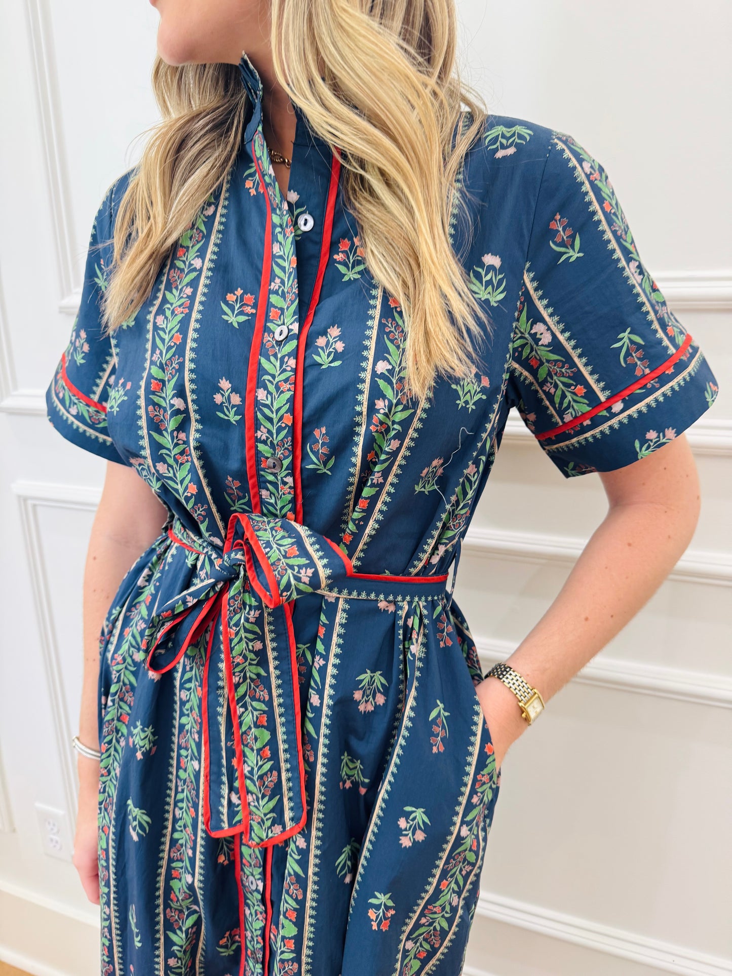 Waverly Dress - Navy