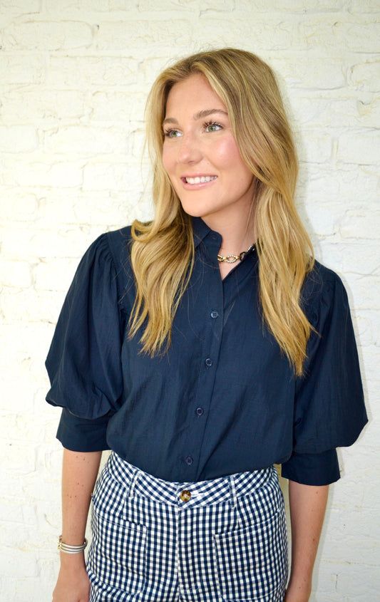 Sophia top - Navy