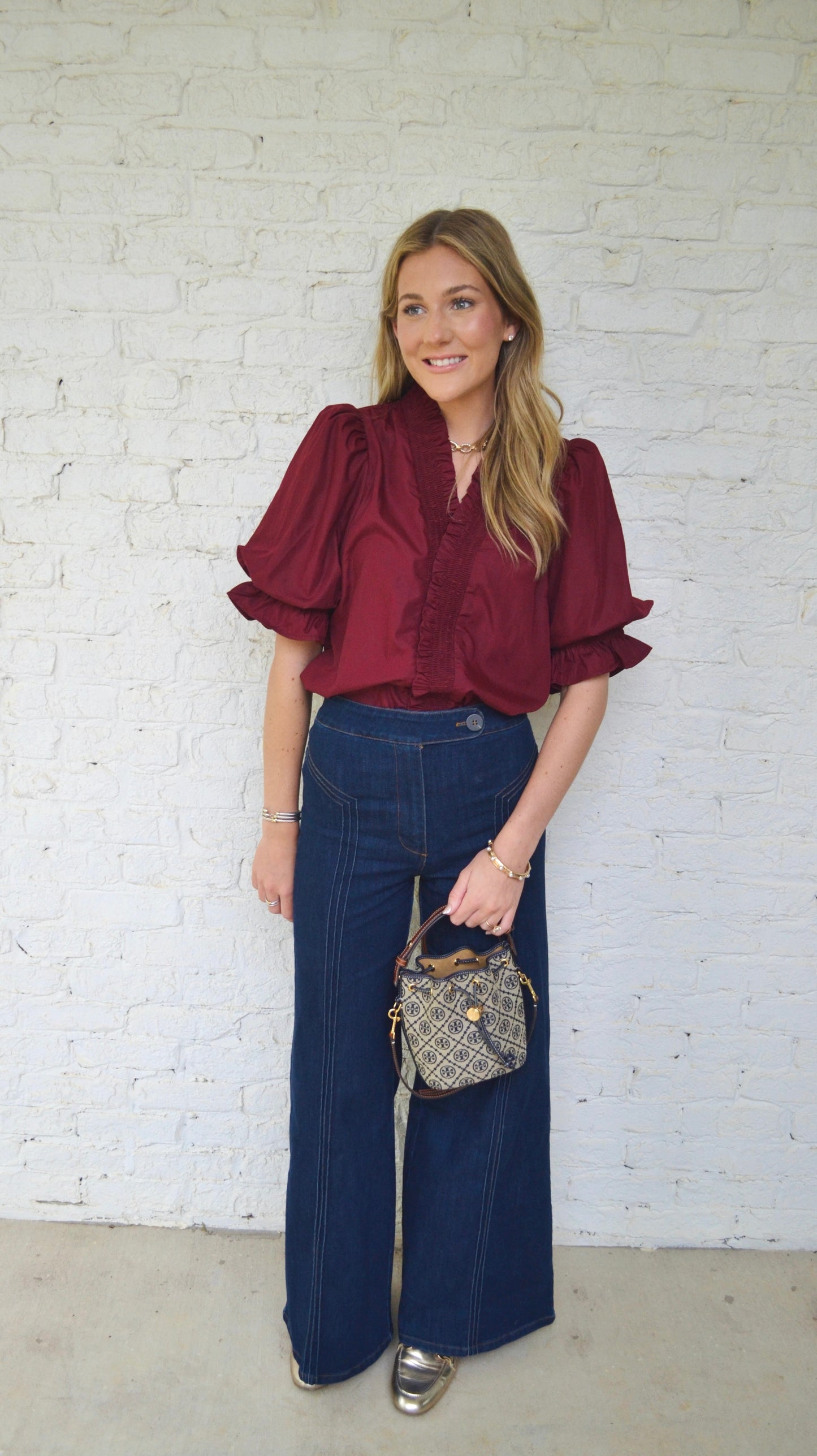 Olivia Top - Wine