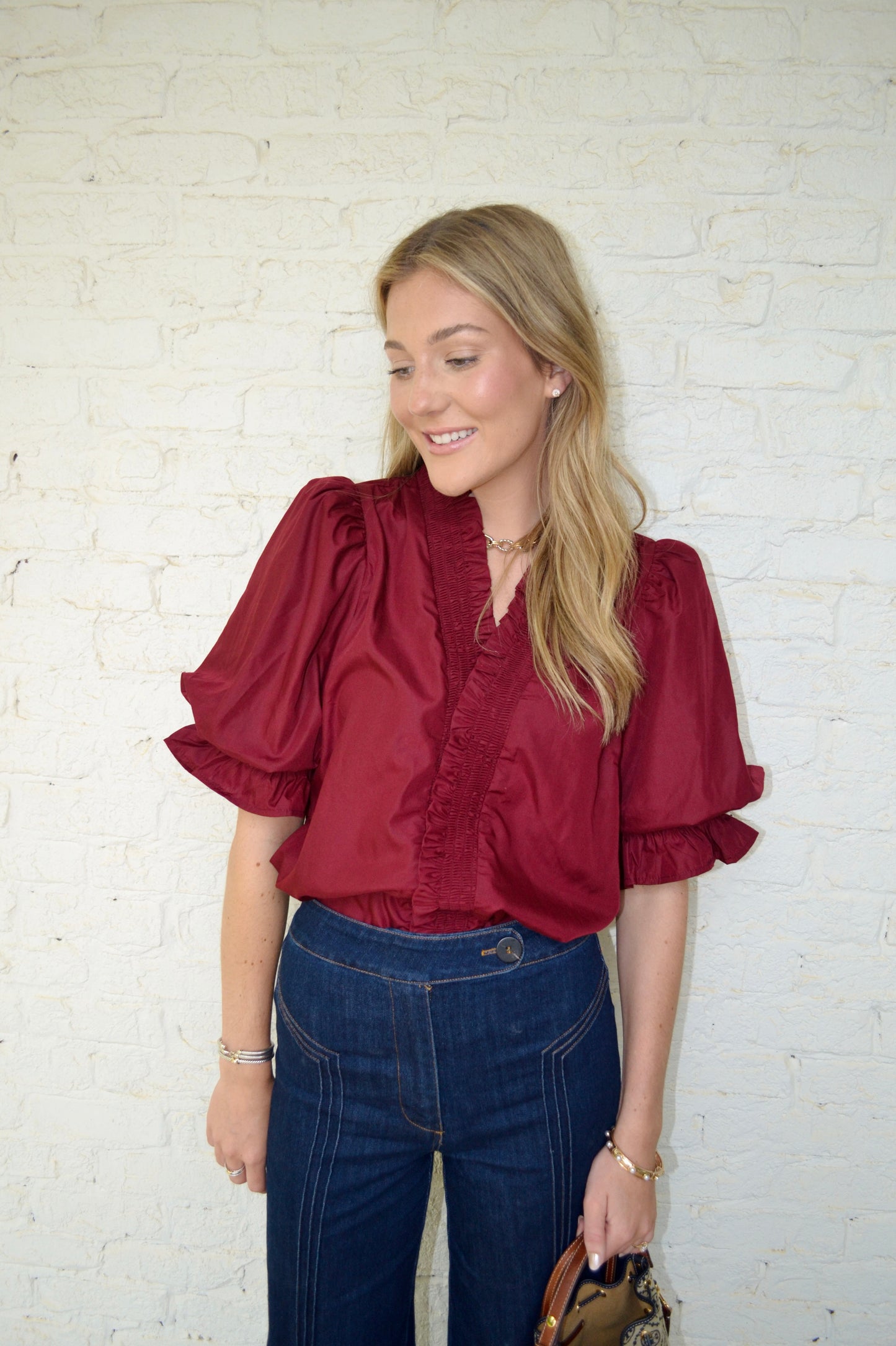 Olivia Top - Wine