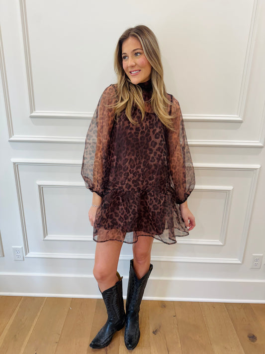 Wild Romance Dress - Leopard