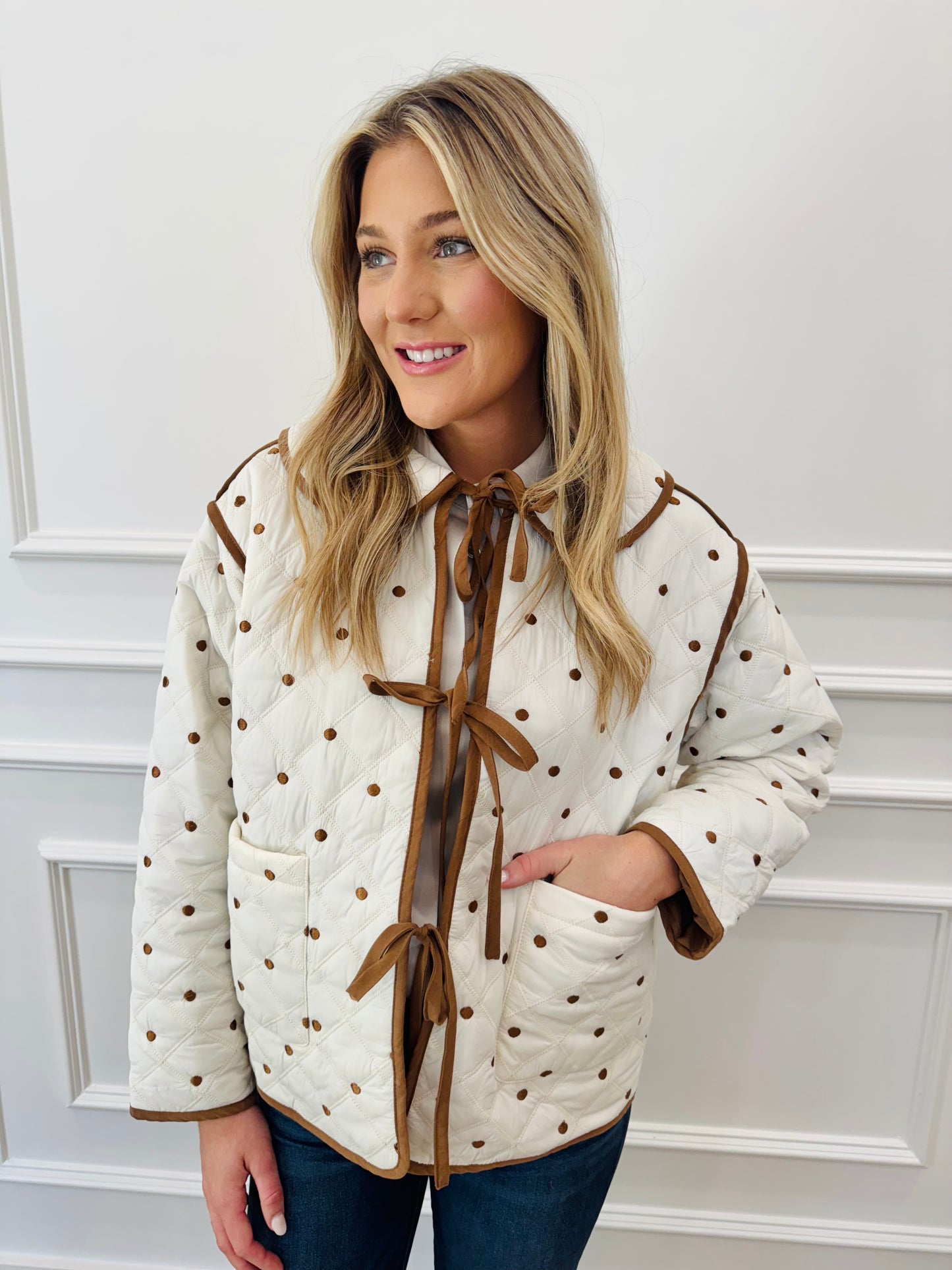 Preslie Polka Dot Jacket