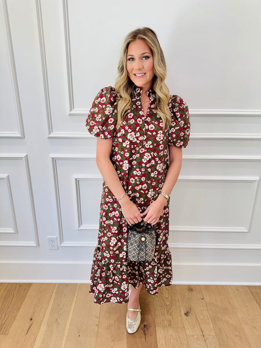 Tobi Dress - Burgandy