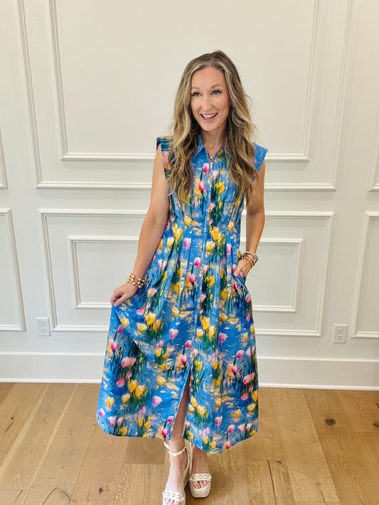 Lyla Dress - Blue