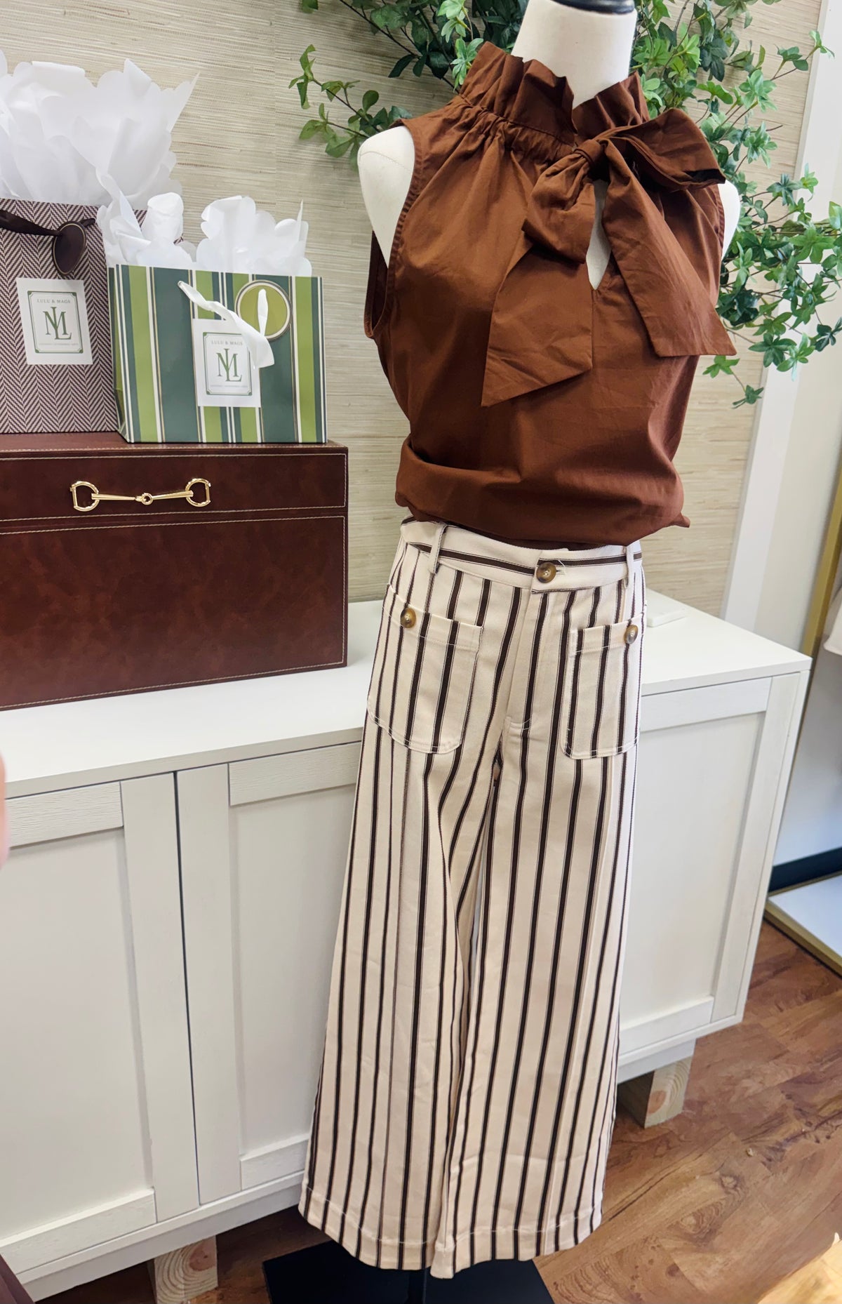 Tied Together Top - Brown