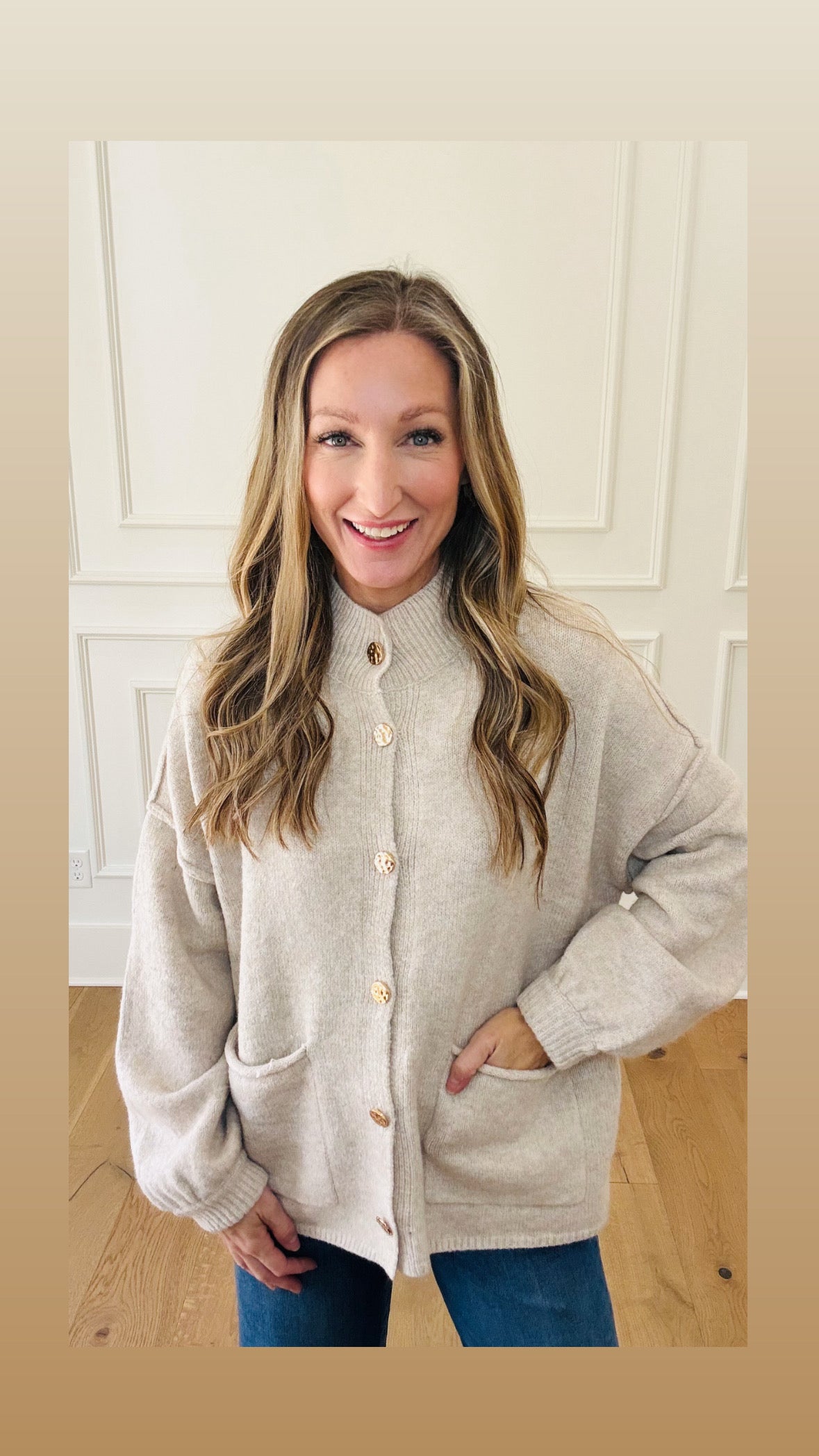 Cline Sweater / Cardigan - Oatmeal