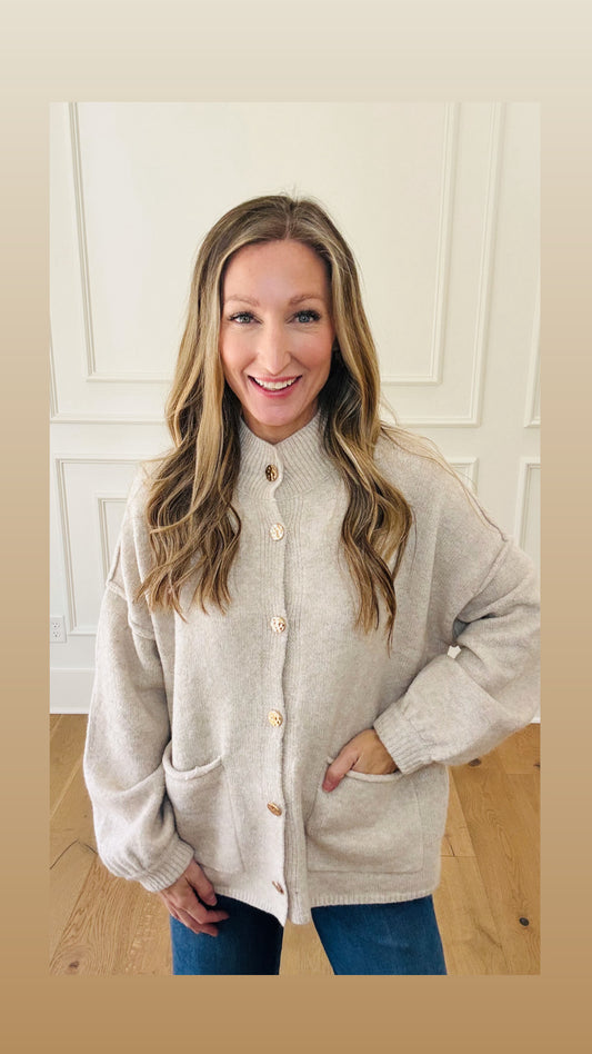 Cline Sweater / Cardigan - Oatmeal