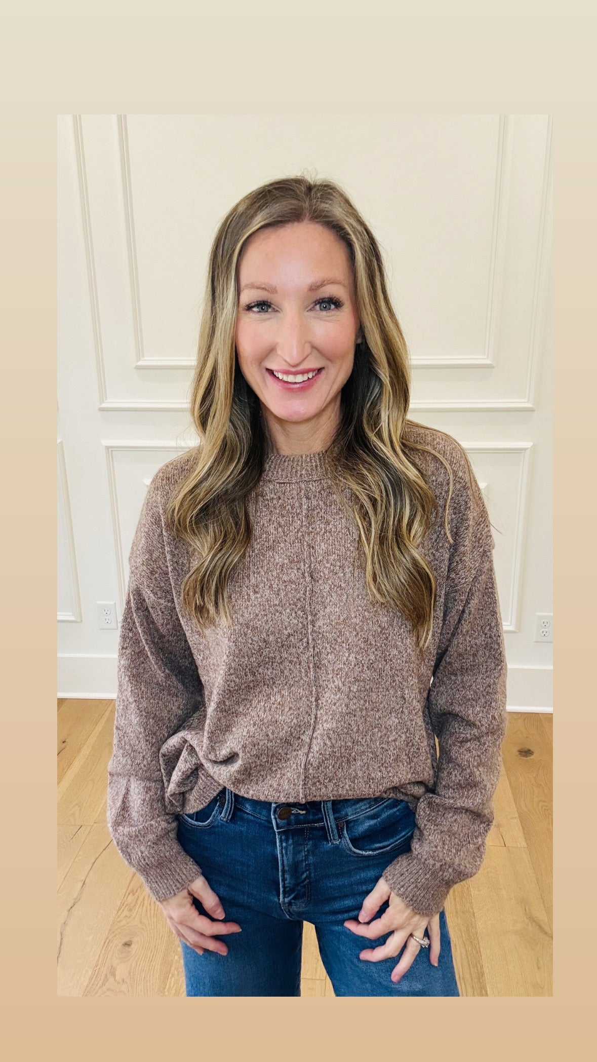 Maybree Sweater - Heathered Mocha