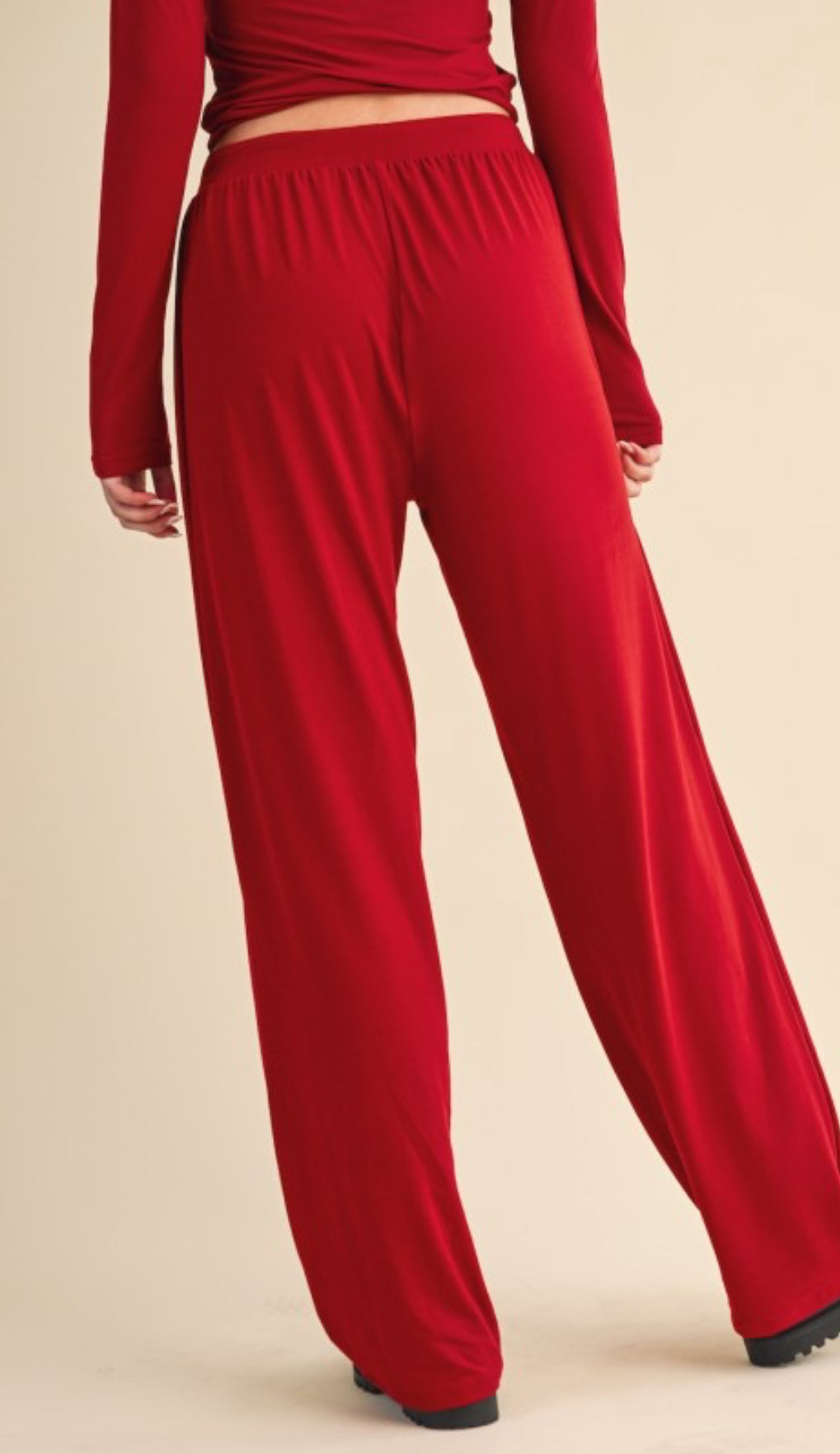Lounge & Go Pant - Dark Red