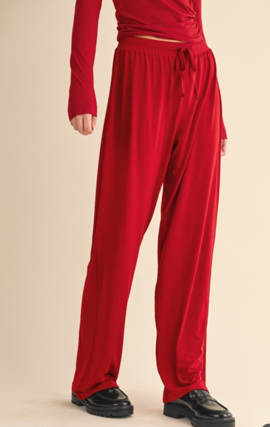 Lounge & Go Pant - Dark Red