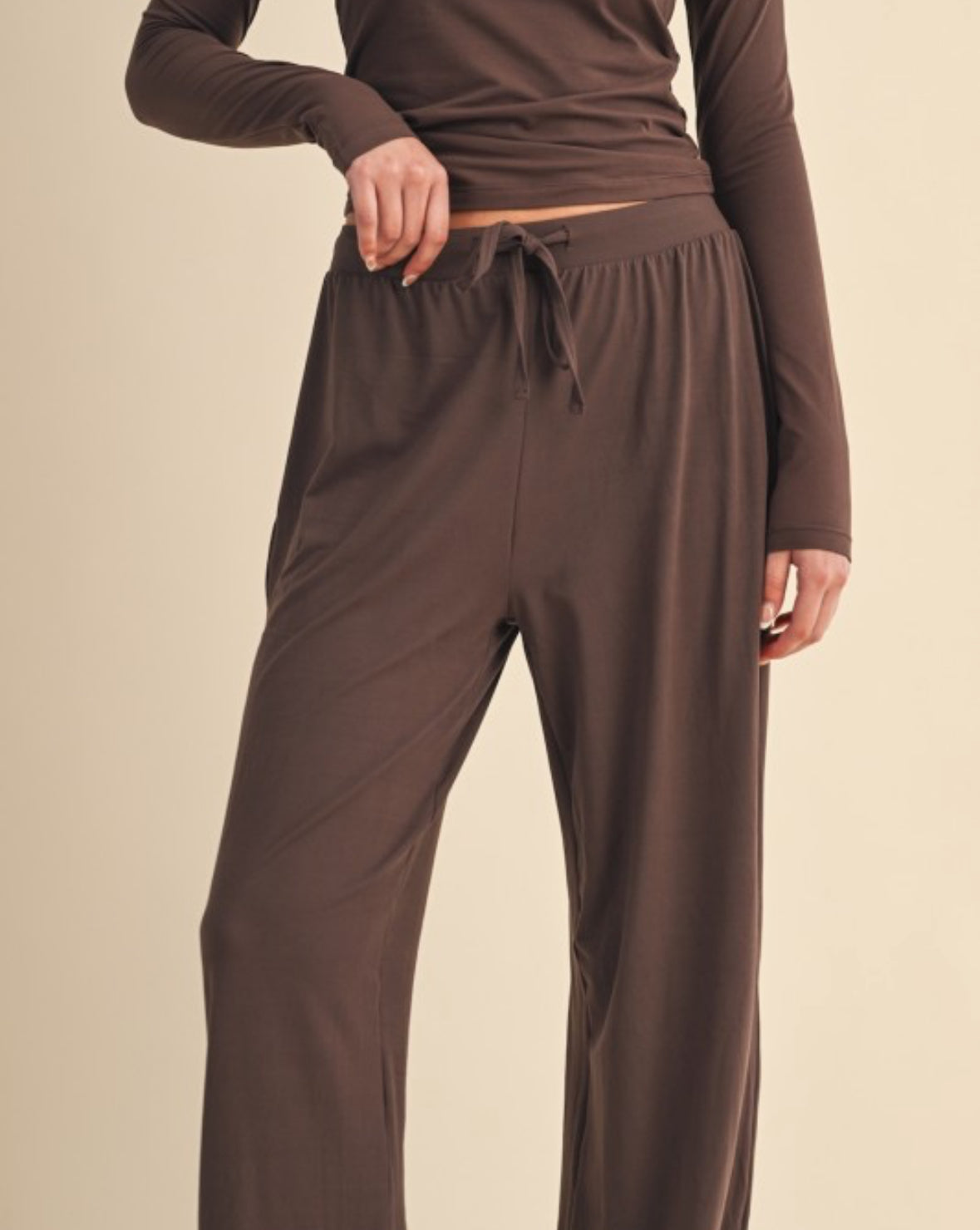 Lounge & Go Pant - Brown