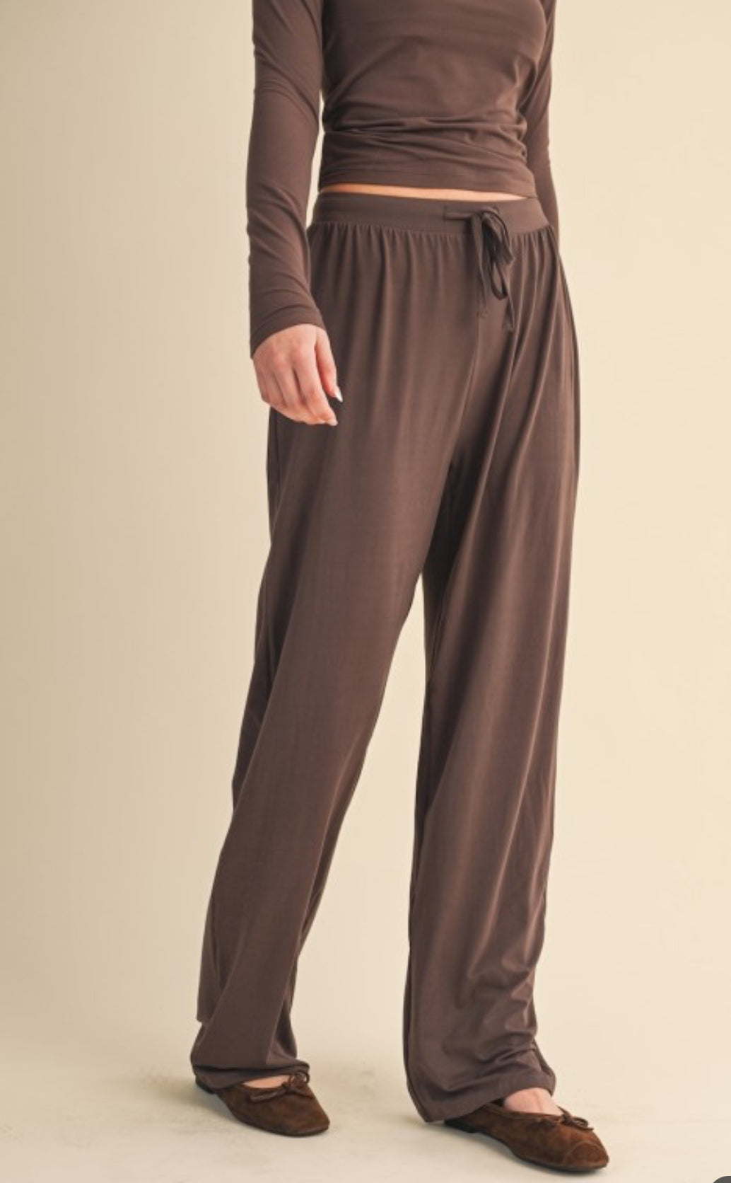 Lounge & Go Pant - Brown