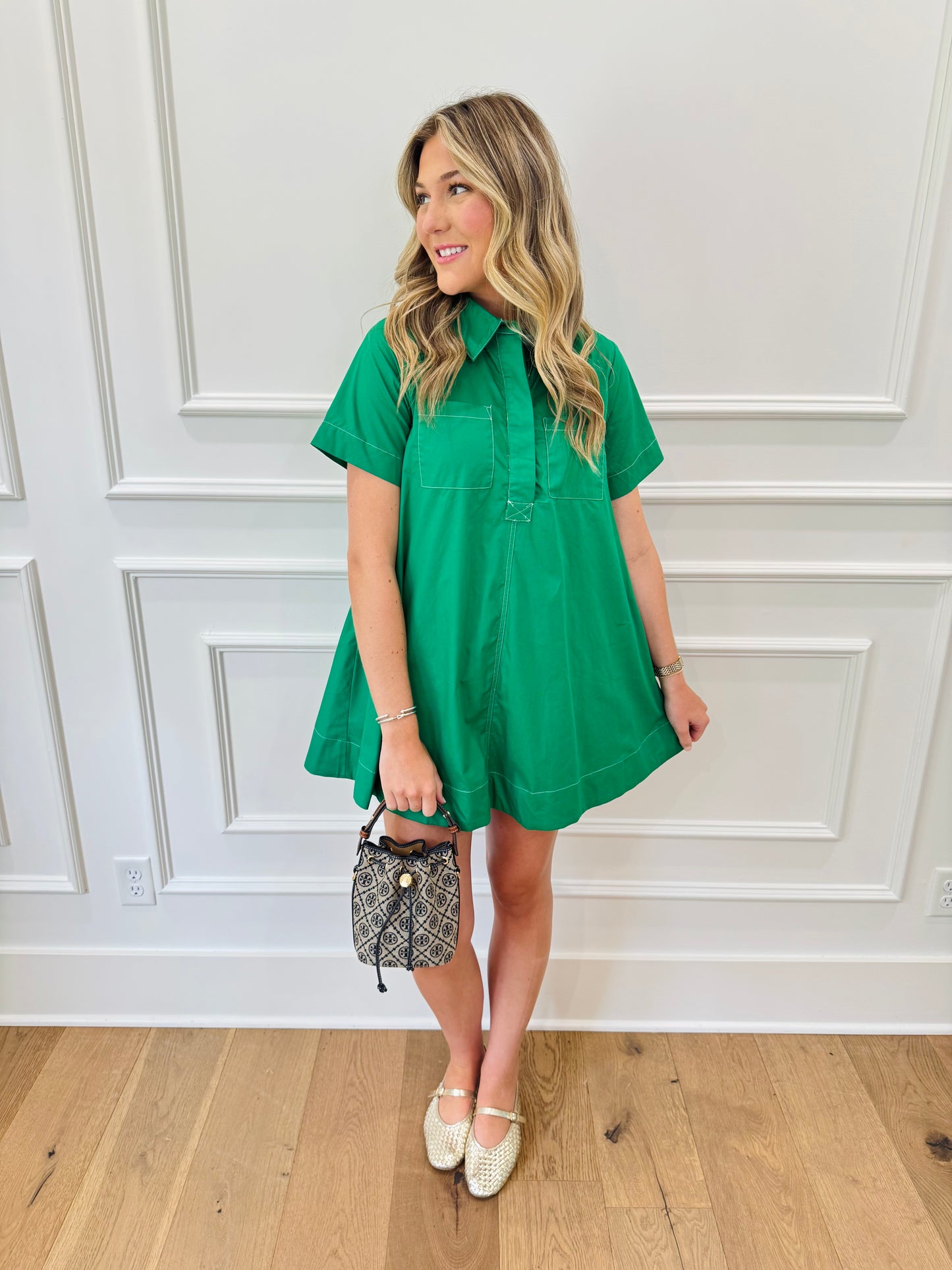 Sedona Swing Dress - Green