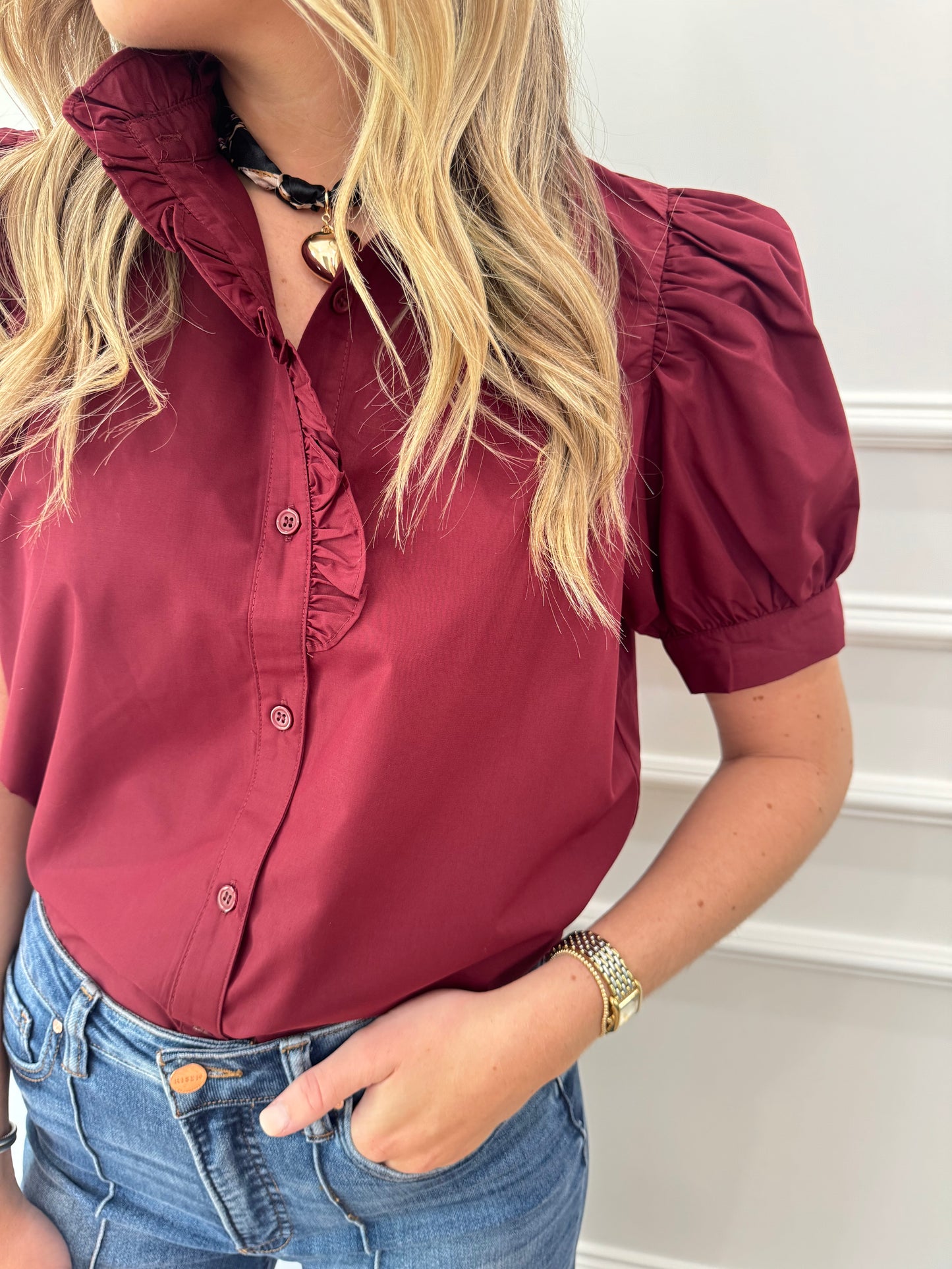 Lyla Top - Wine