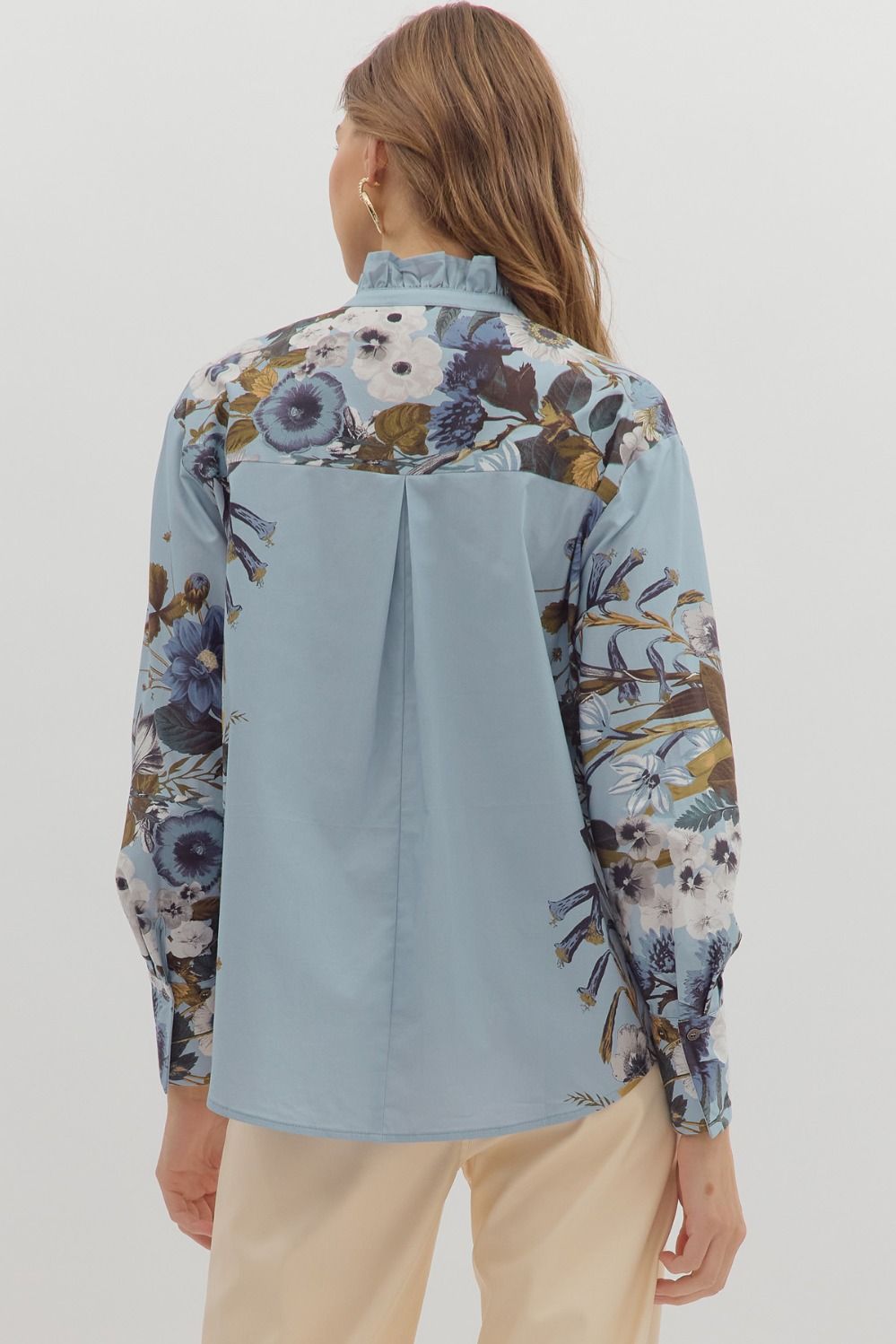 Lyla Top - Chambray – Lulu + Mags Boutique