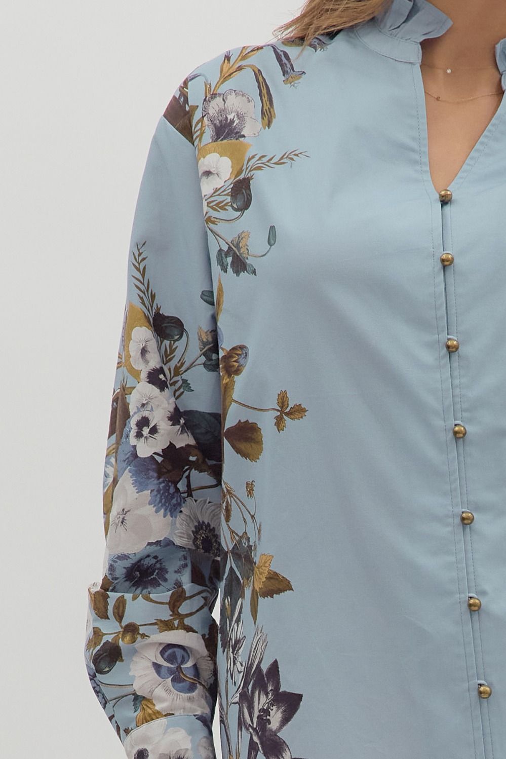 Lyla Top - Chambray – Lulu + Mags Boutique