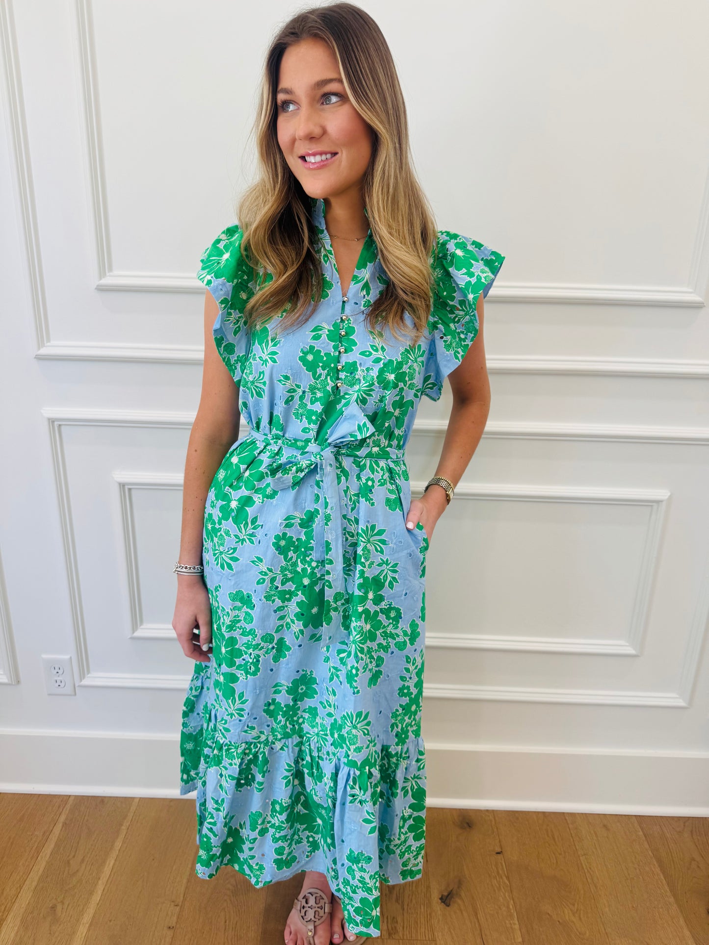 Palmetto Dress - Blue