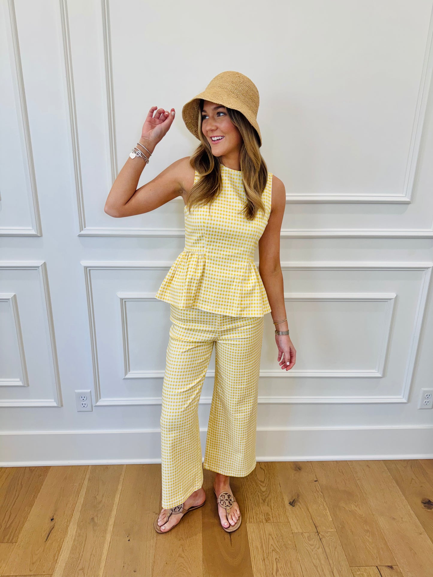 Gabbi Gingham Top - Yellow
