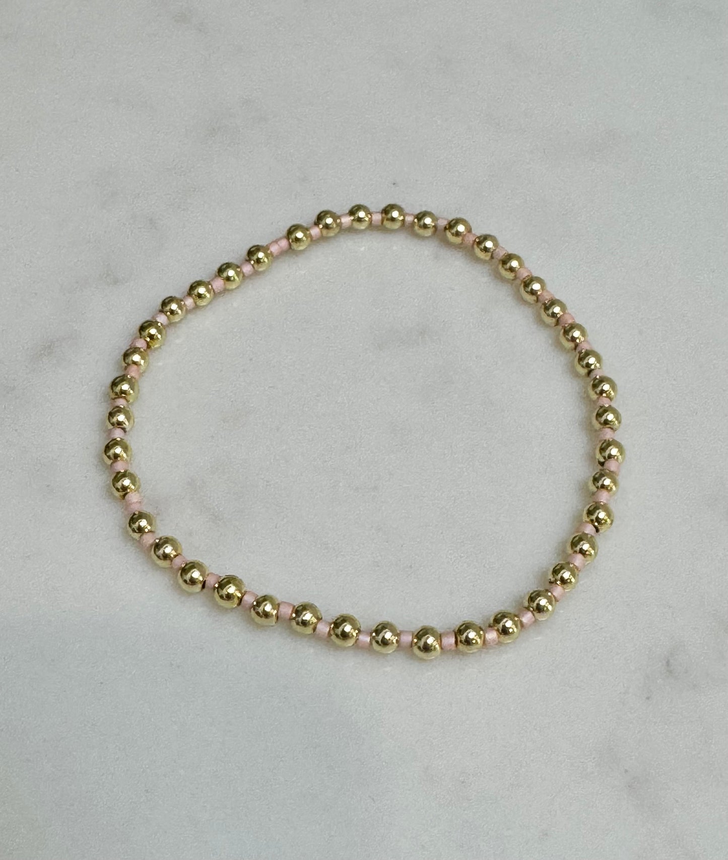 Light Pink Beaded Bracelet