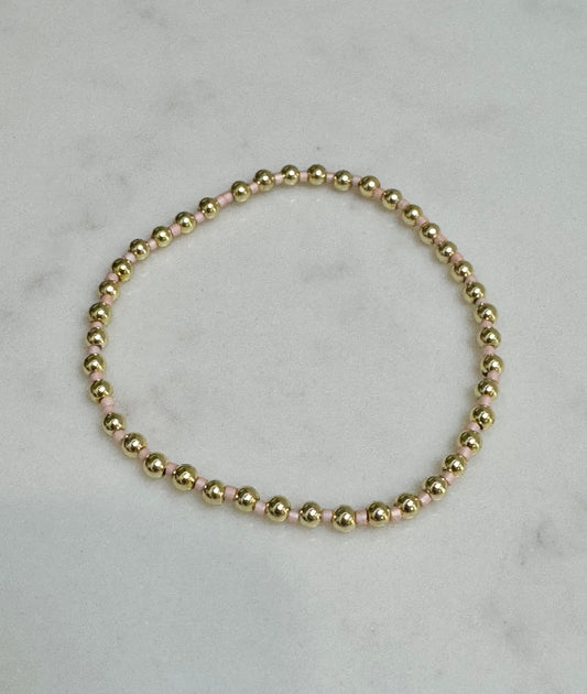 Light Pink Beaded Bracelet