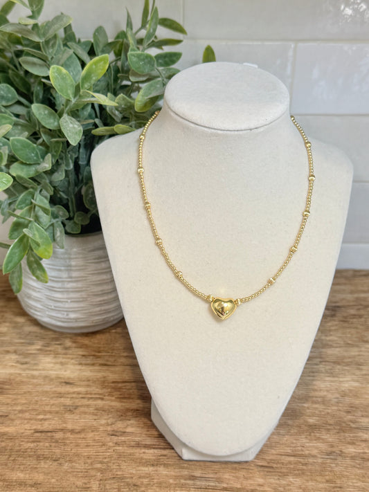 Beaded Heart Necklace