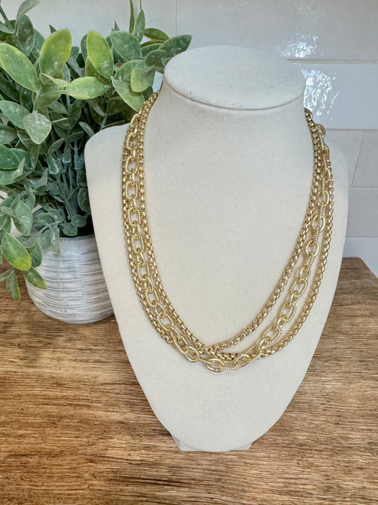 Triple Chain Necklace