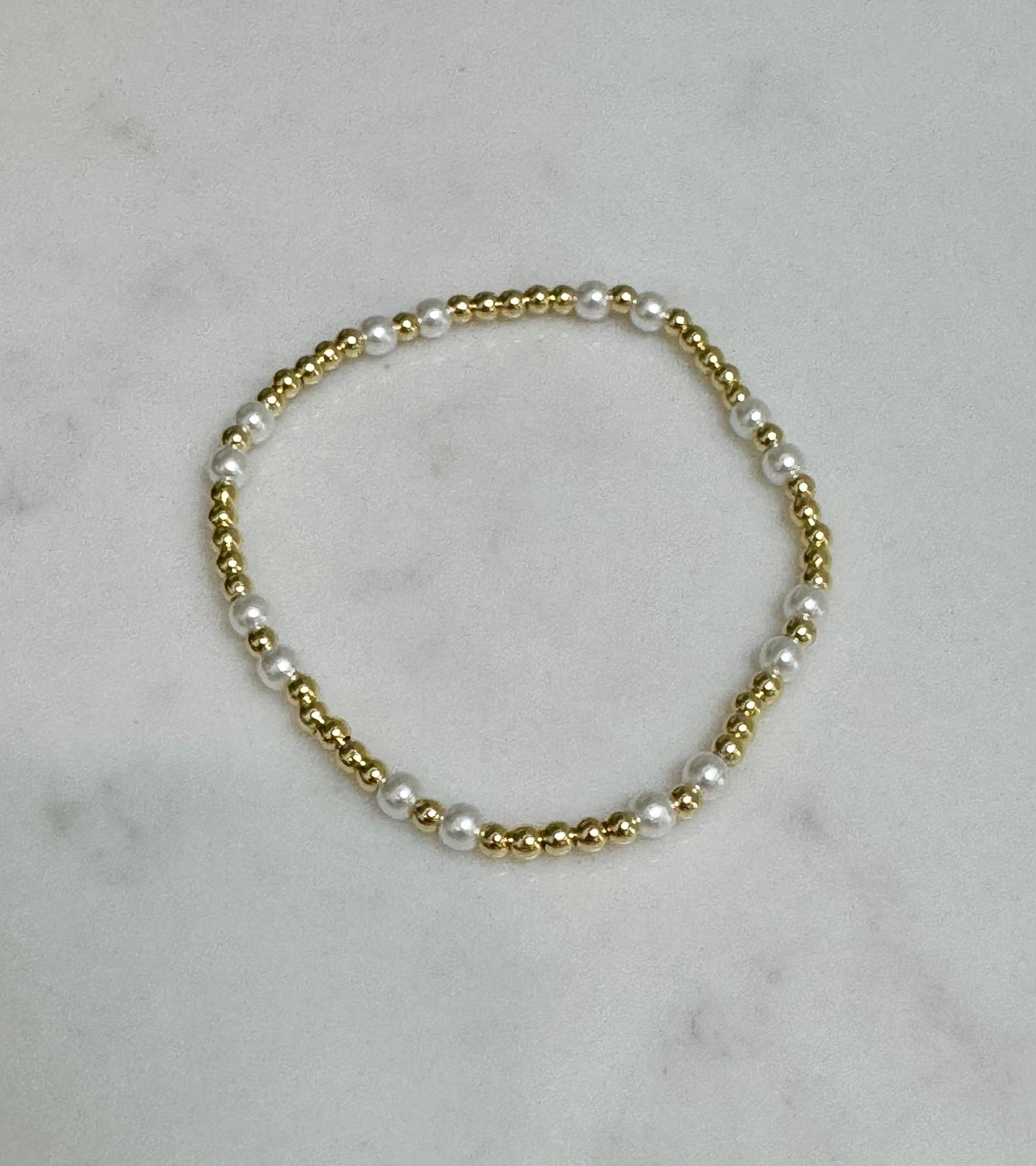 Double Pearl Beaded Bracelet