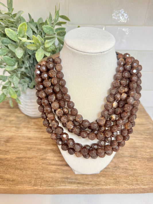 Multi Beaded Chain Magnetic Necklace