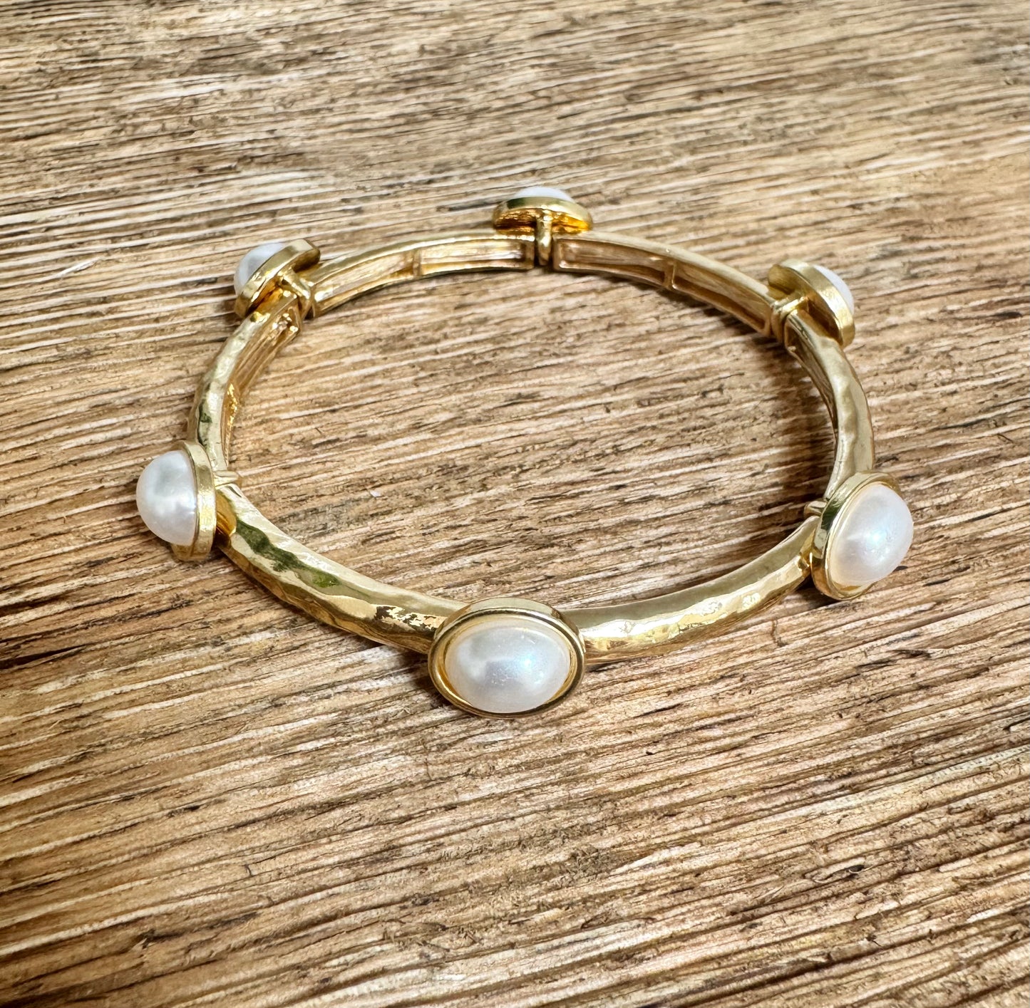 Stretchy Large Pearl Bracelet
