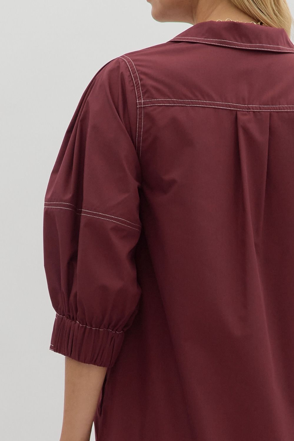 Brooklyn Dress - Burgandy