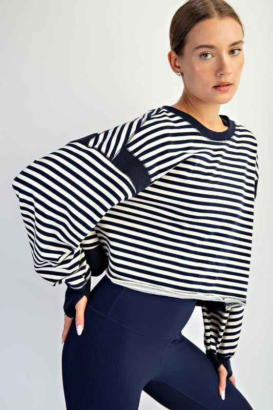 Time To Move Top - Navy