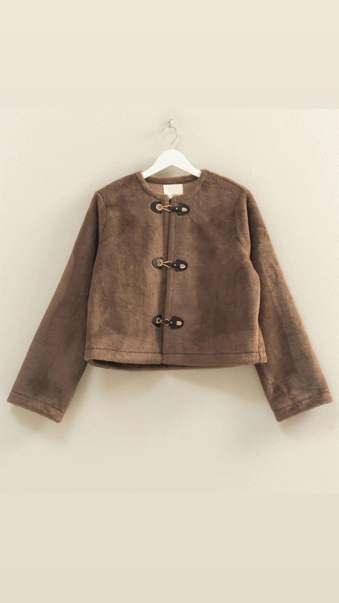 Kelli Faux Fur Jacket - Mocha