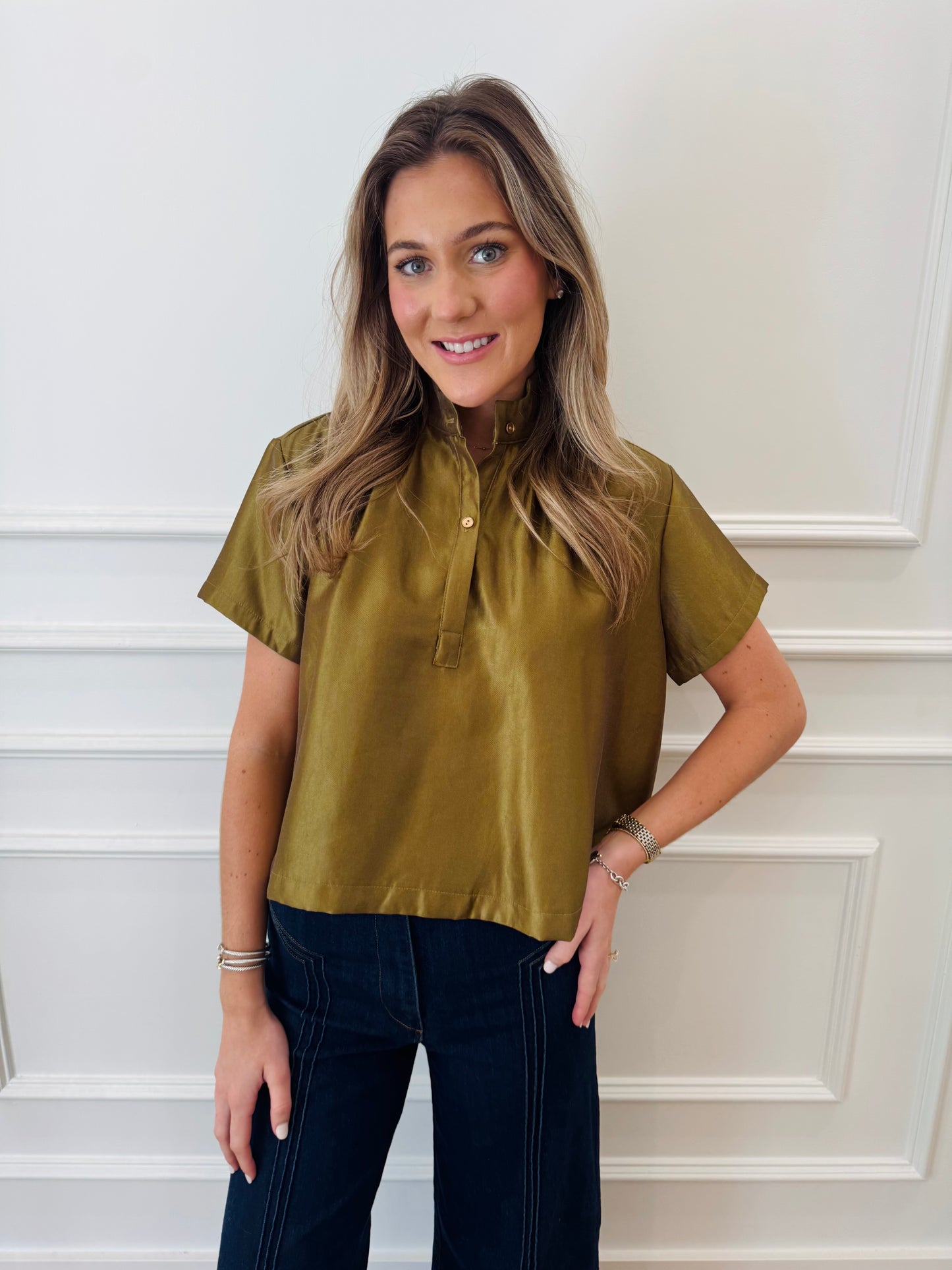 The Winter Social Top - Charteuese