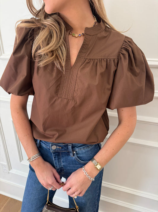 Olivia Top - Mocha